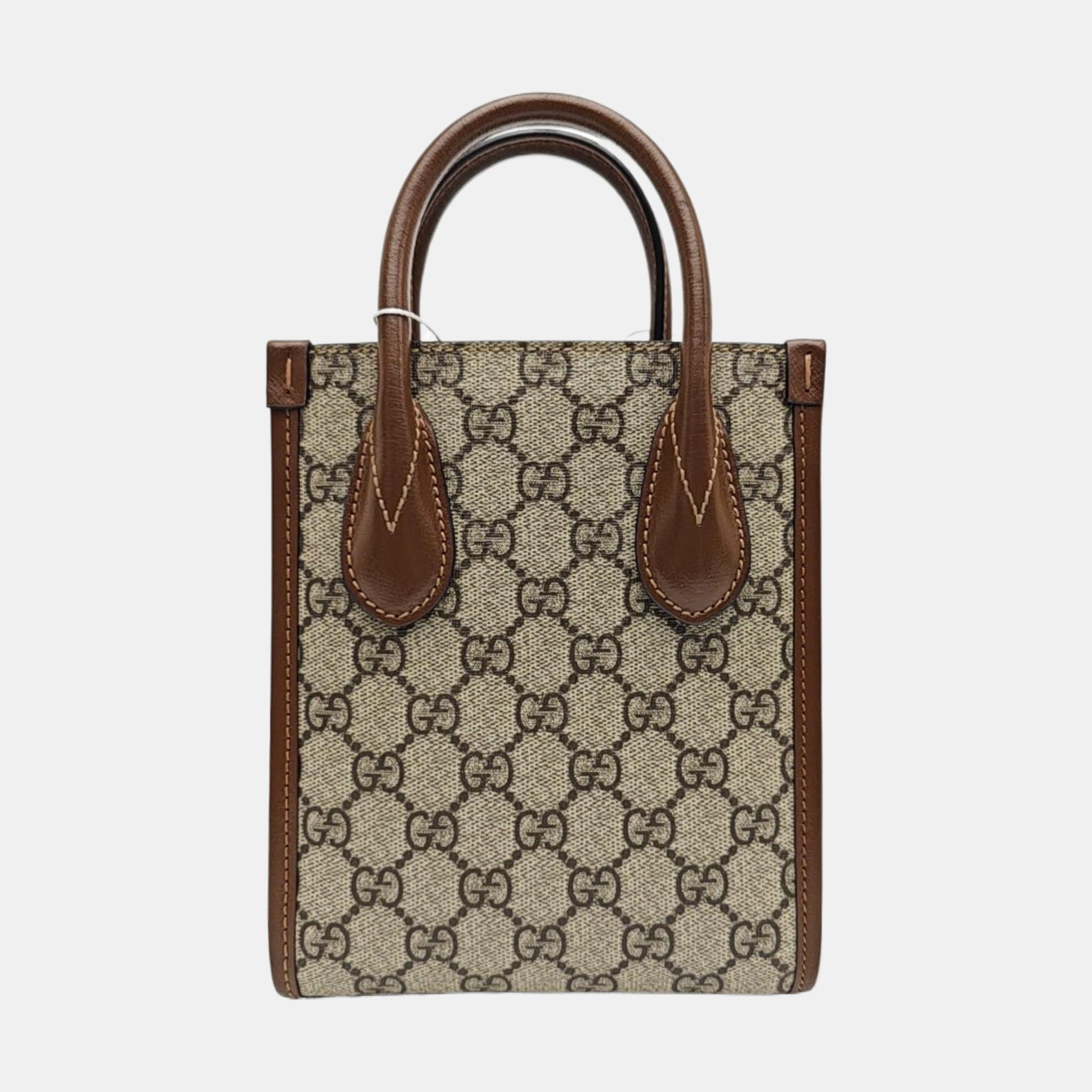 Retro Mini Monogram Coated Canvas Beige