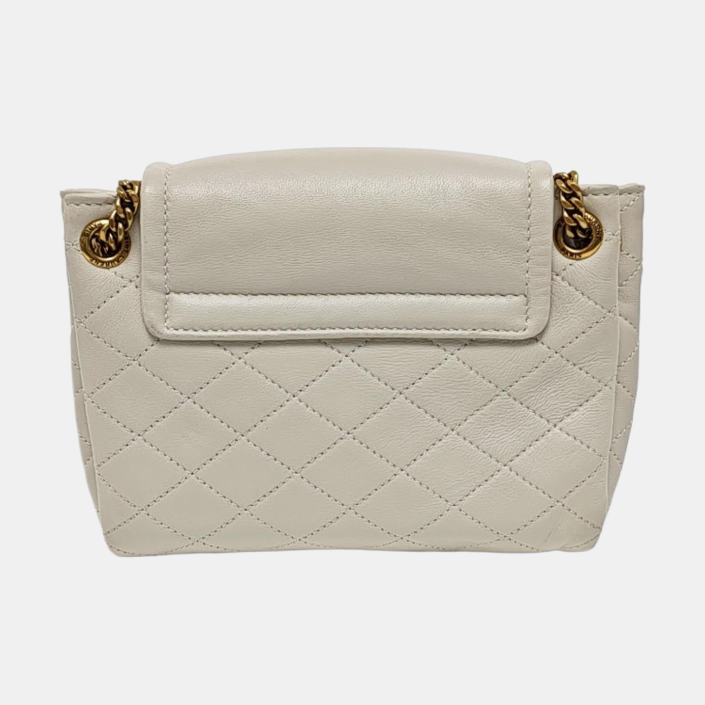 NOLITA Mini Quilted Lambskin White