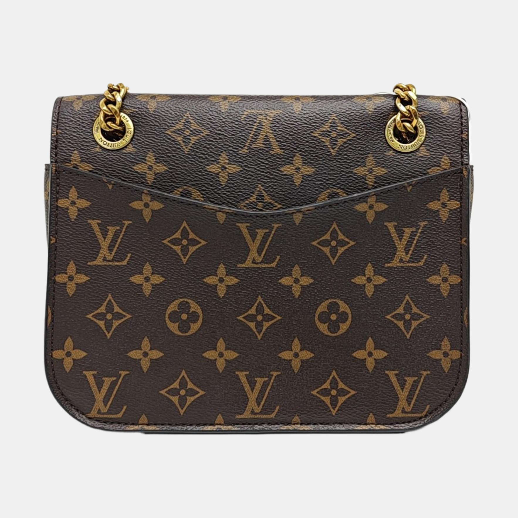 PASSY Monogram Coated Canvas Brown