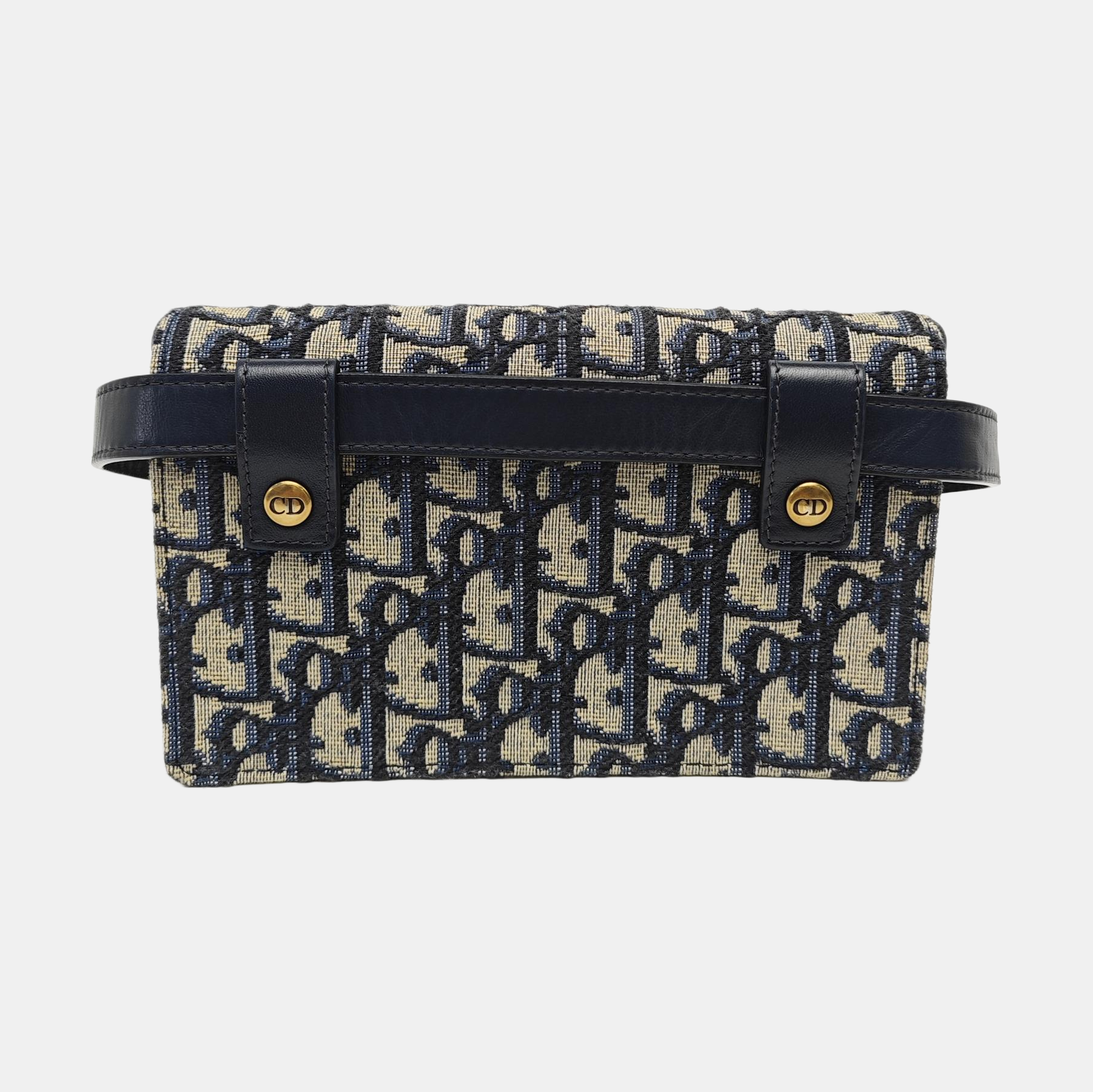 Saddle Mini Oblique Canvas Blue
