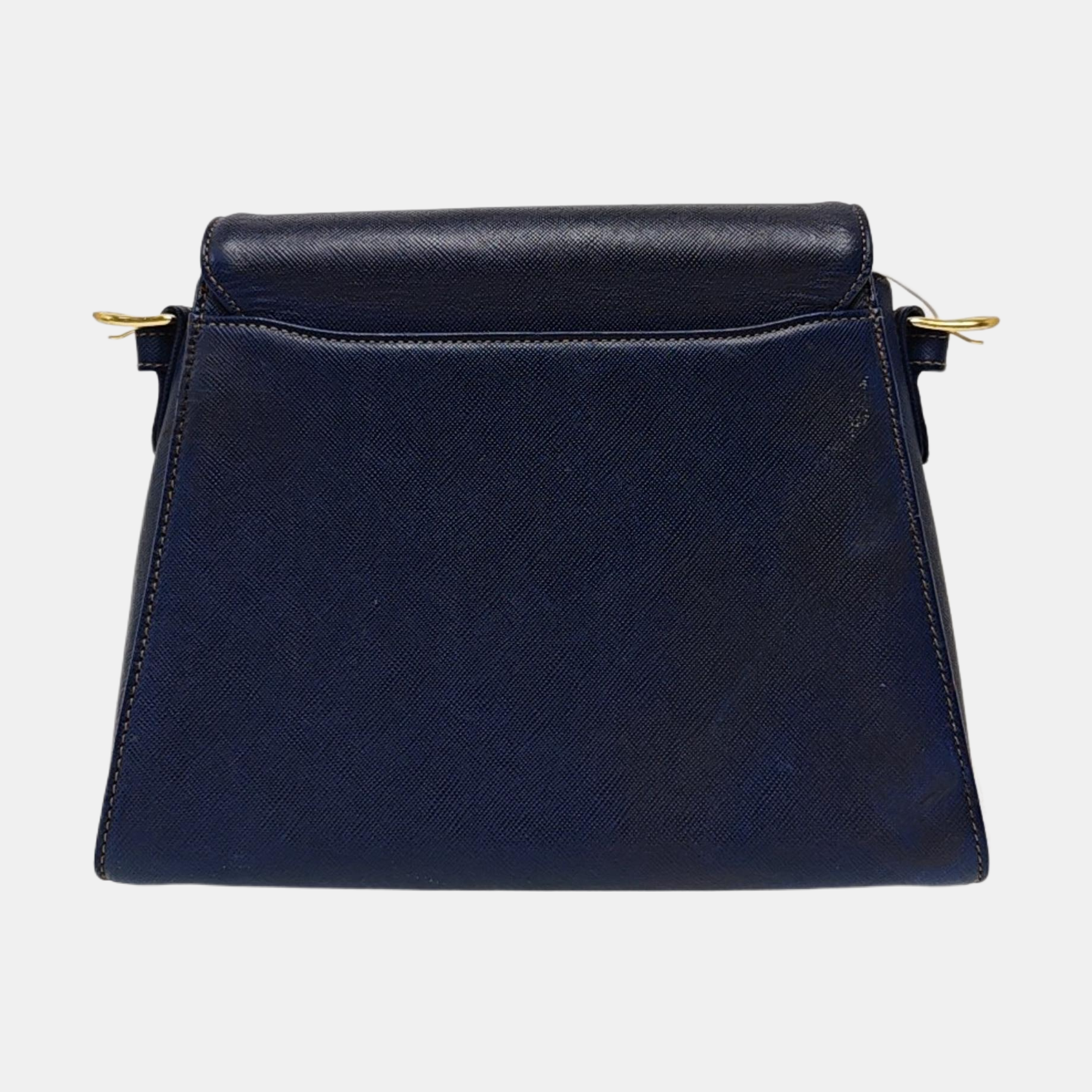 Leather Shoulder Bag Blue
