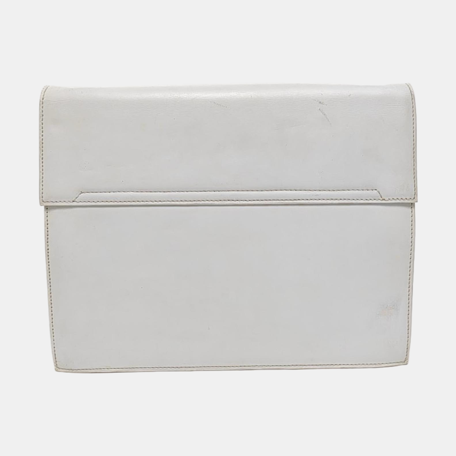 Calfskin Shoulder Bag White