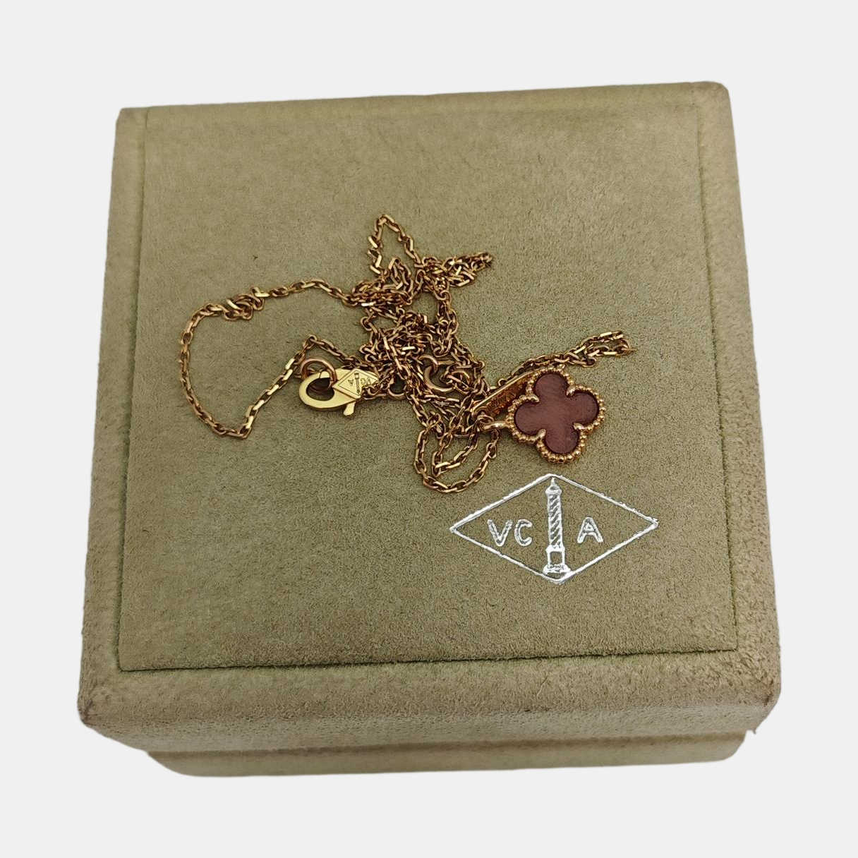 Sweet Alhambra 18k Rose Gold Necklace