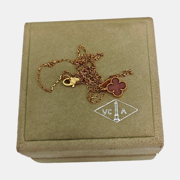Sweet Alhambra 18k Rose Gold Necklace