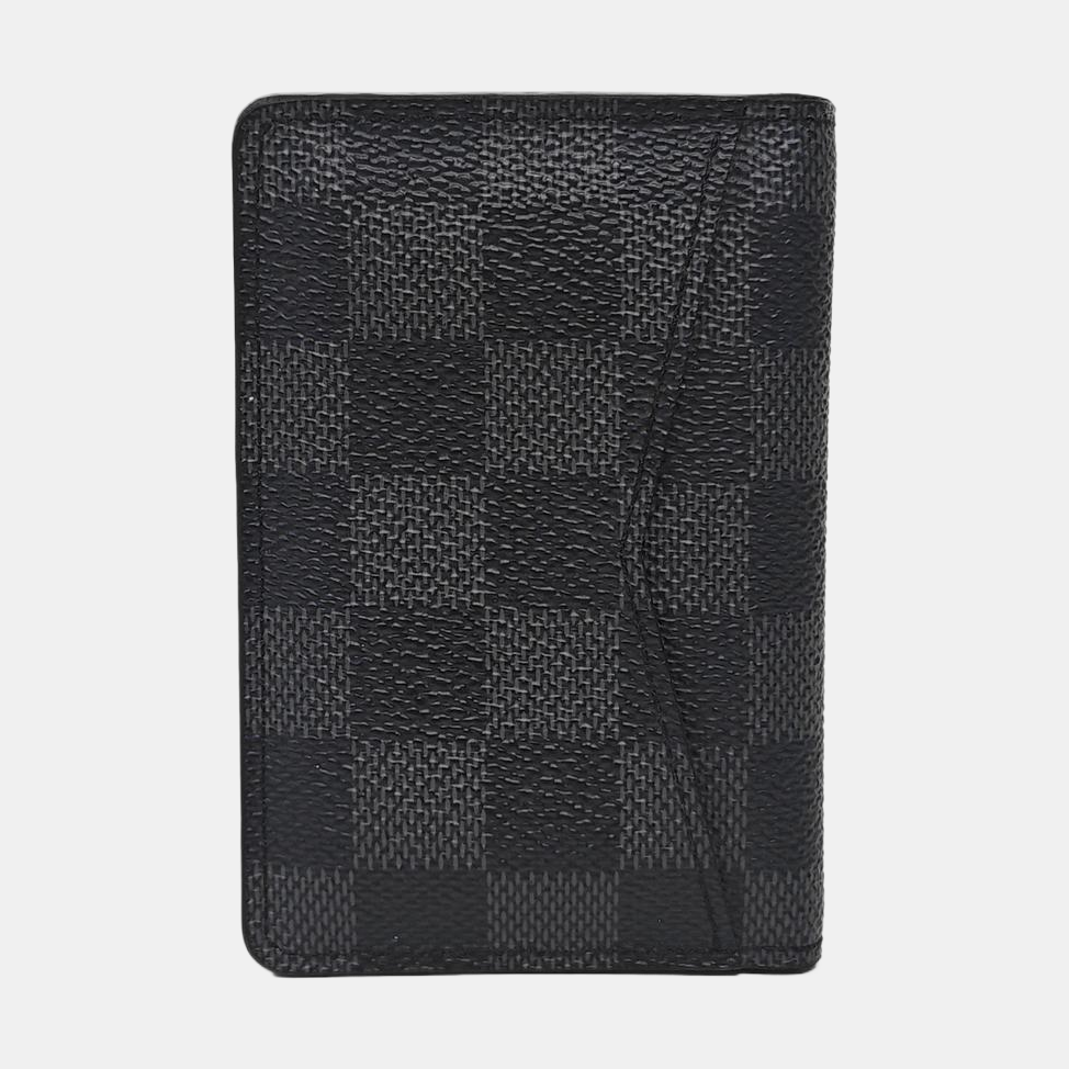 Damier Graphite Coated Canvas Card Holder Gray