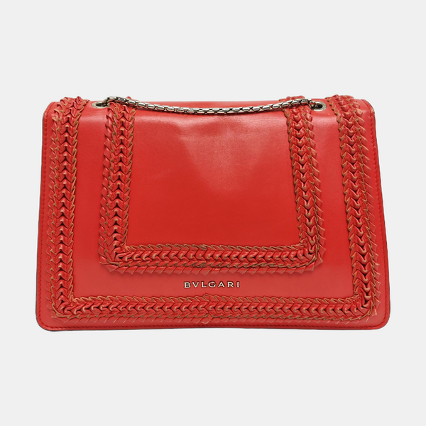 SERPENTI FOREVER Medium Calfskin Red