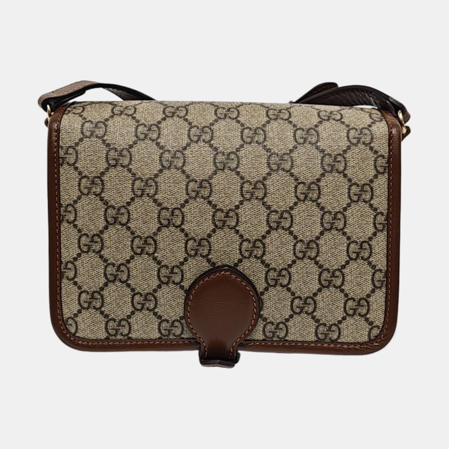 Retro Mini Monogram Coated Canvas Beige