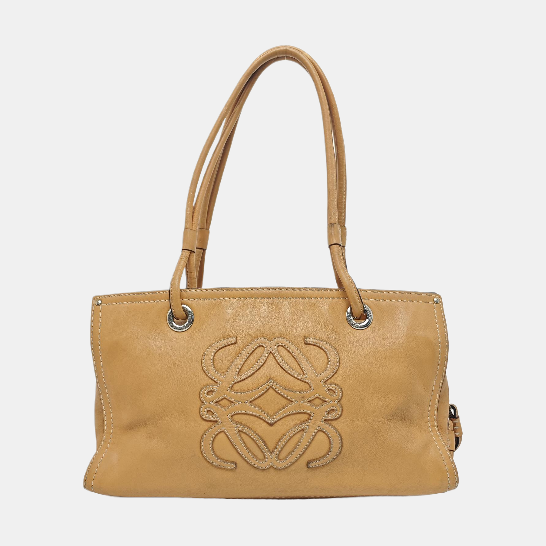 Quilted Calfskin Tote Bag Yellow