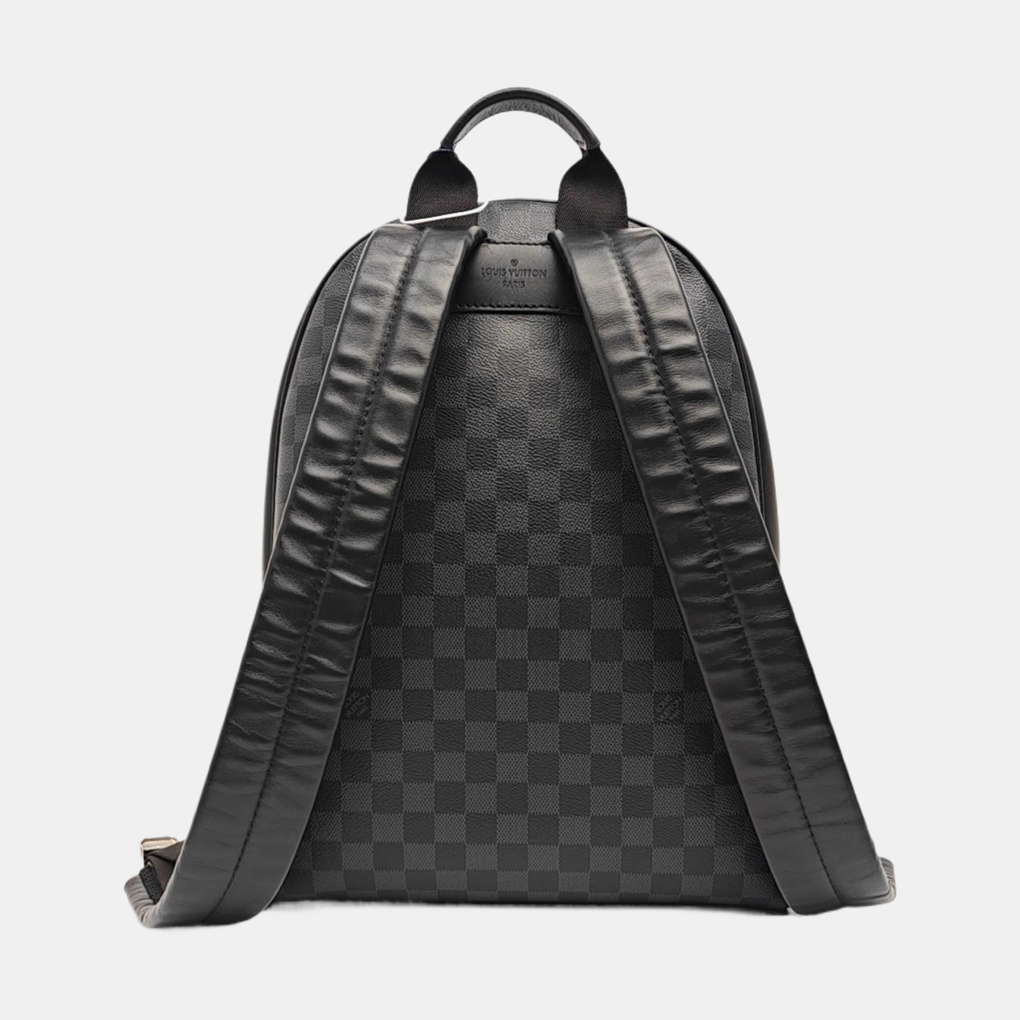 JOSH Damier Graphite Coated Canvas Gray