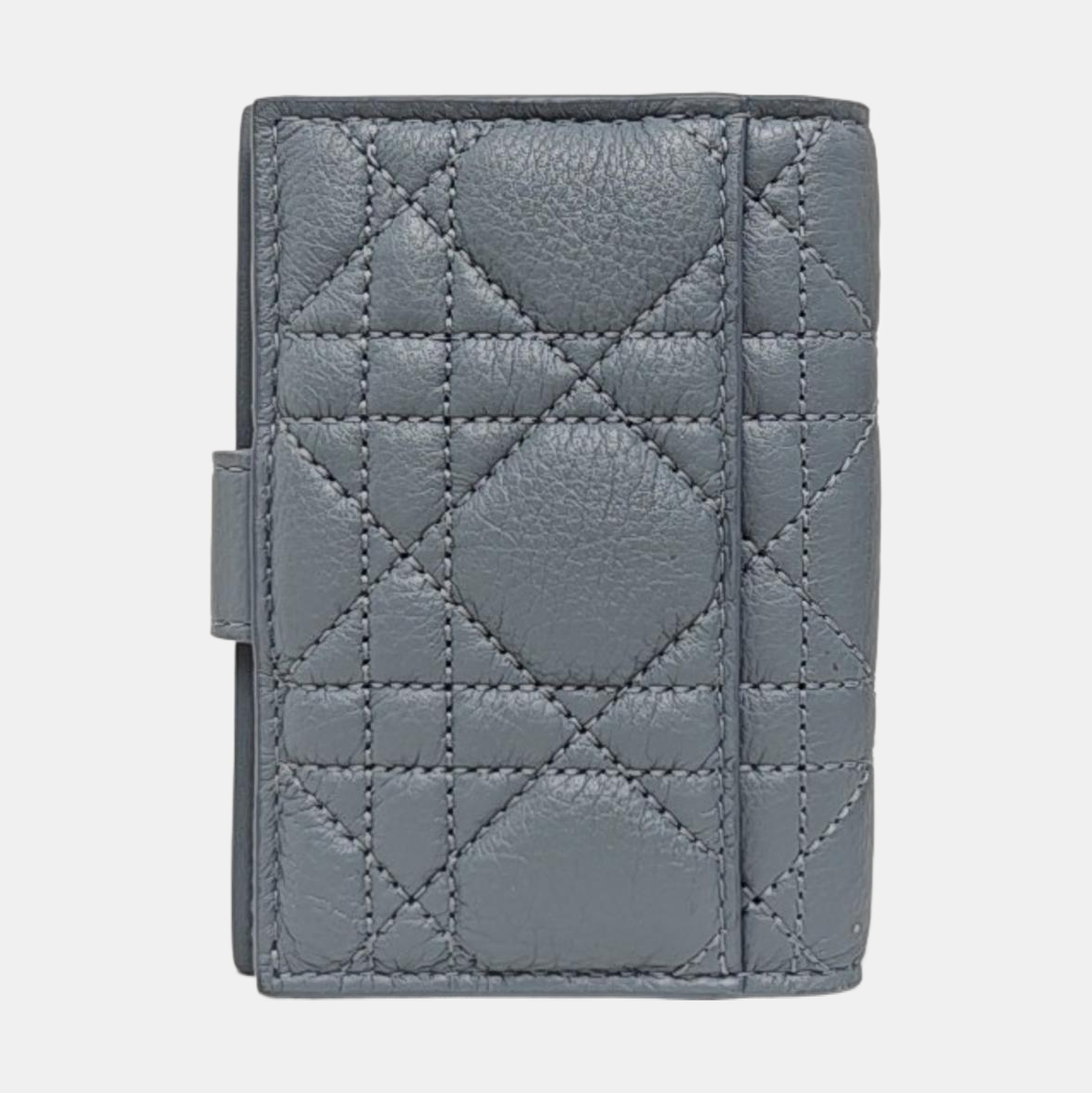 Cannage Lambskin Wallet Blue