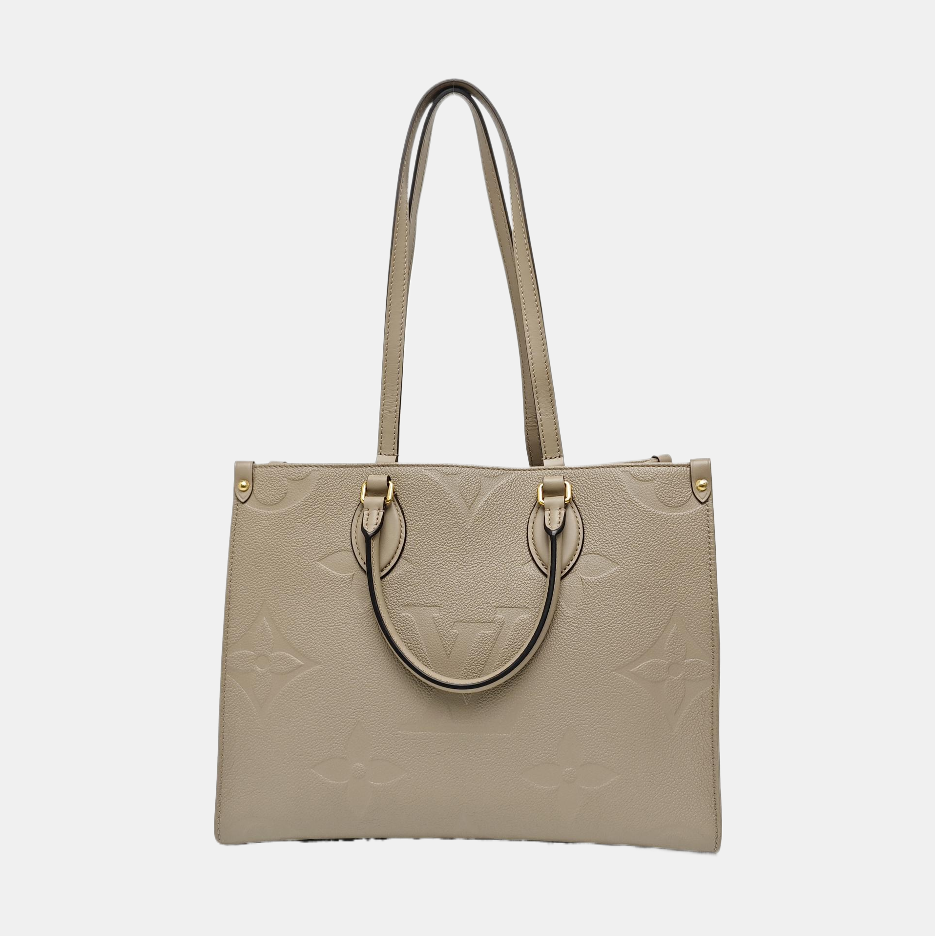 ONTHEGO MM Monogram Calfskin Gray