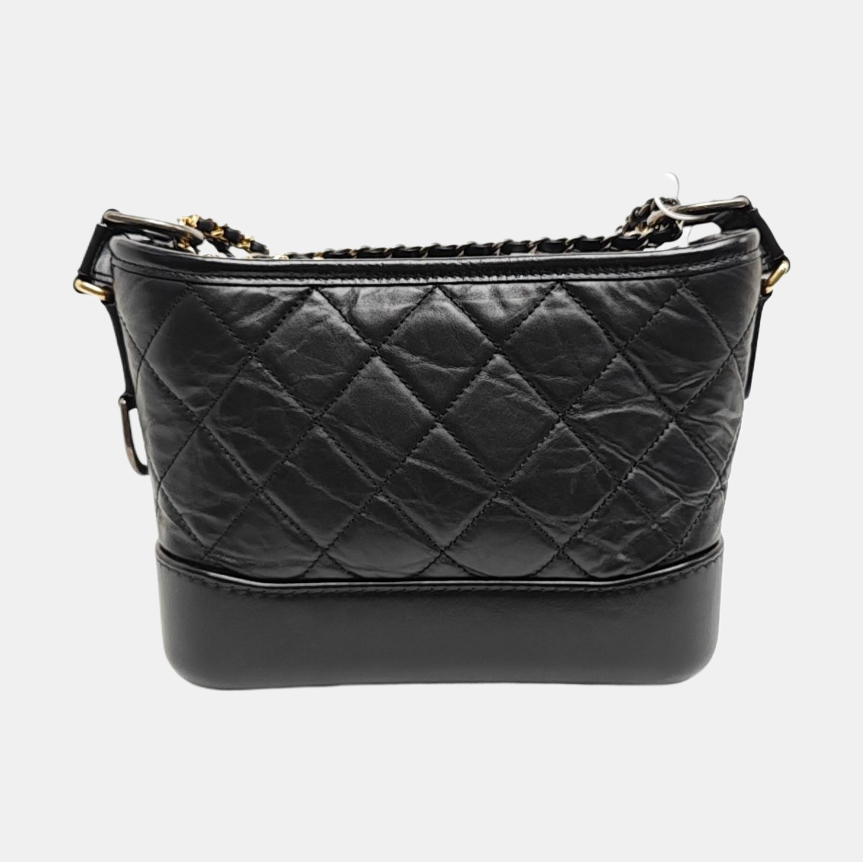 GABRIELLE Small Quilted Calfskin Black