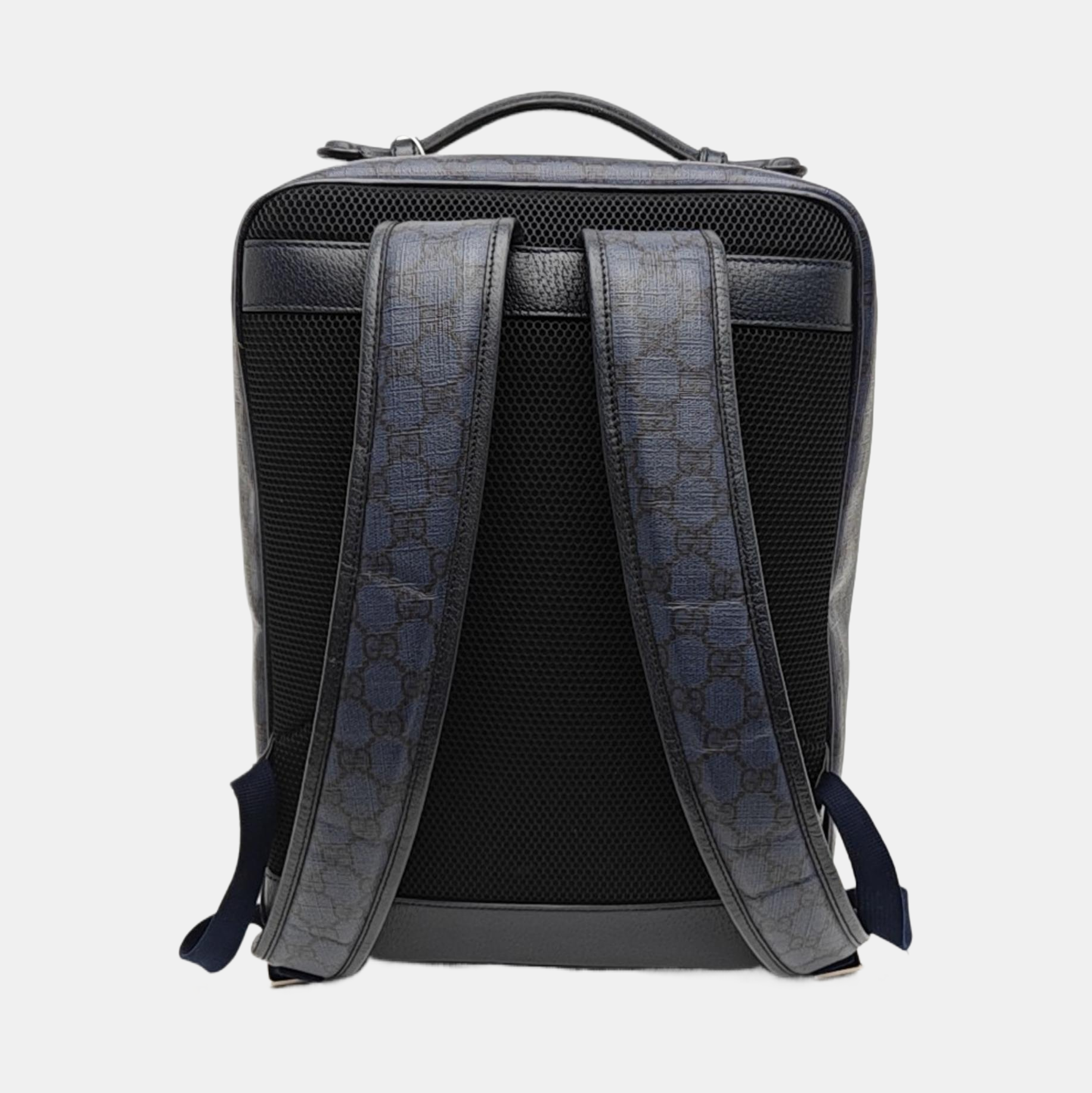 Ophidia Medium Monogram Coated Canvas Blue