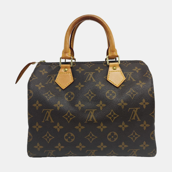 SPEEDY 25 Monogram Coated Canvas Brown