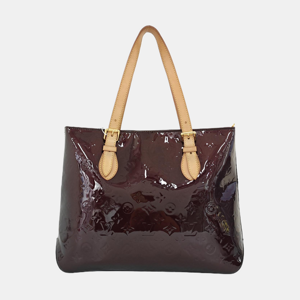 BRENTWOOD Monogram Patent Calfskin Red