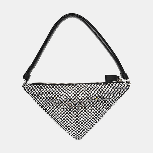 Special Material Top Handle Bag Silver