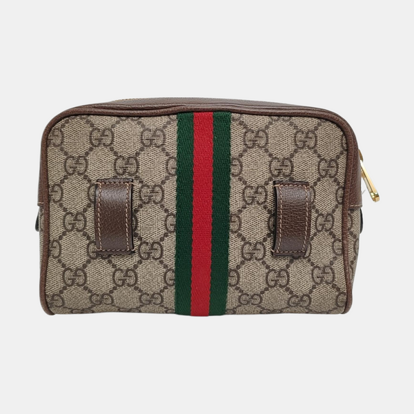Ophidia Small Monogram Coated Canvas Beige