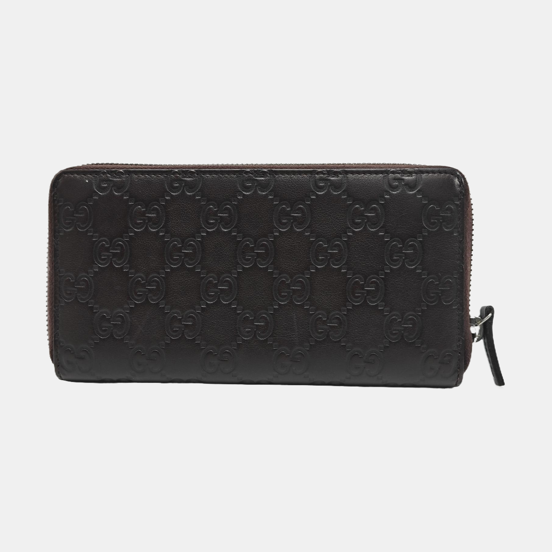 Signature Monogram Calfskin Brown Wallet