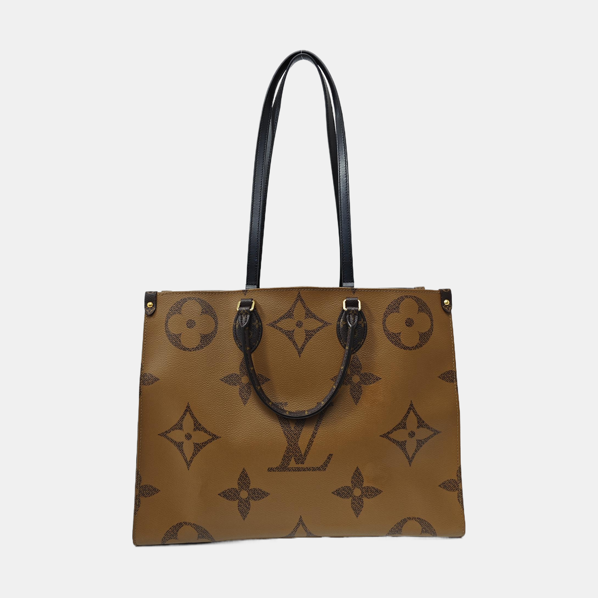 ONTHEGO GM Monogram Coated Canvas Brown