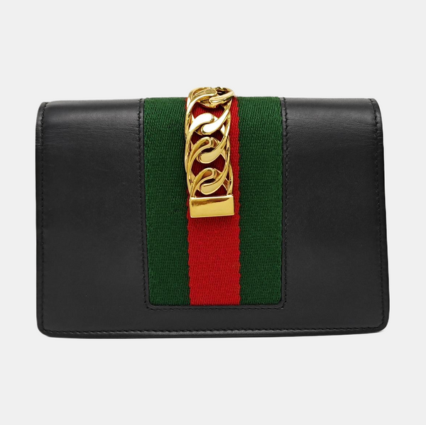 Sylvie Super Mini Calfskin Black