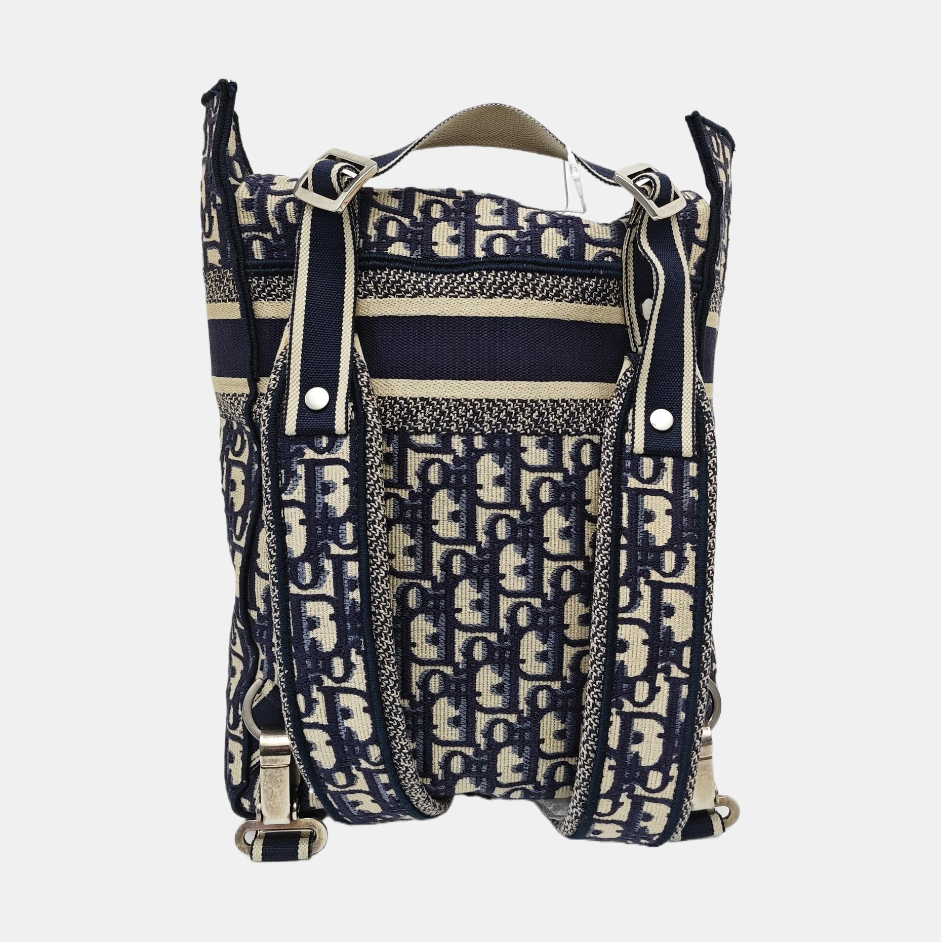 Oblique Canvas Backpack Blue