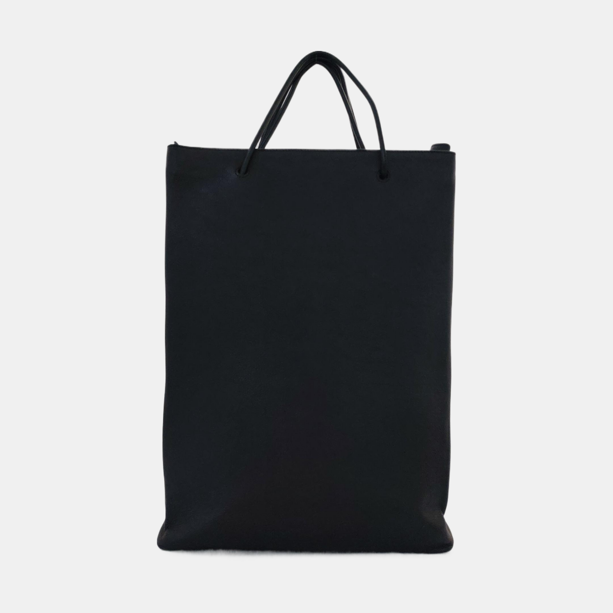 Shopping Bag Calfskin Black