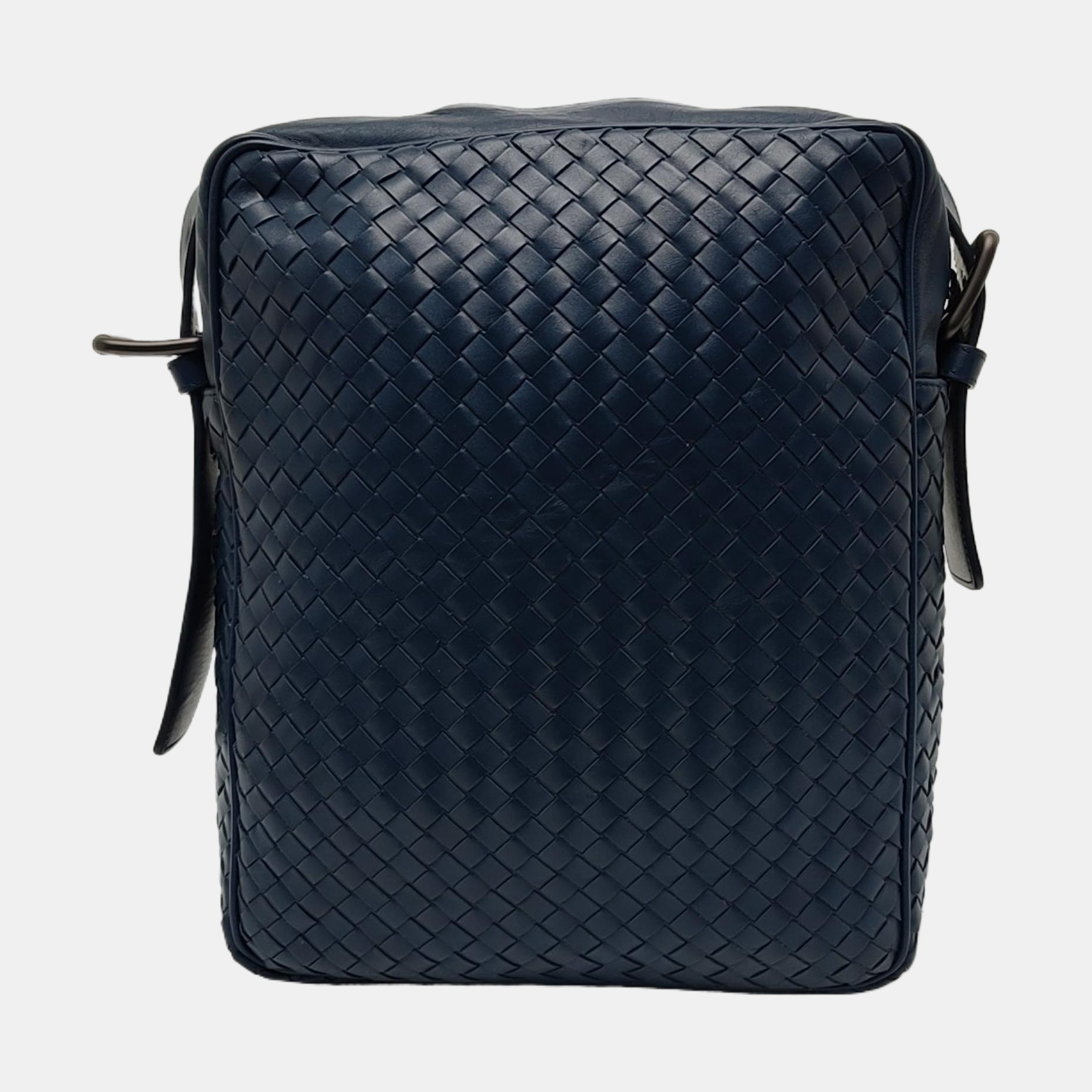 Calfskin Shoulder Bag Blue