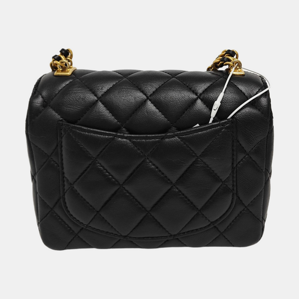 Quilted Lambskin Mini Black