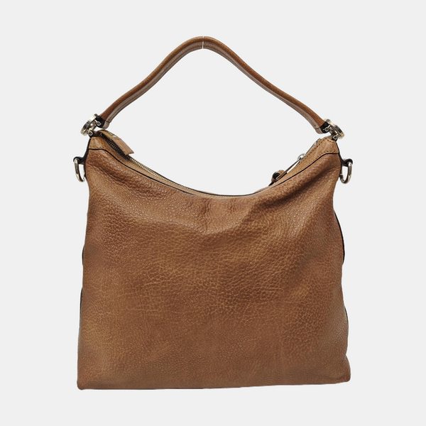 Calfskin Shoulder Bag Brown