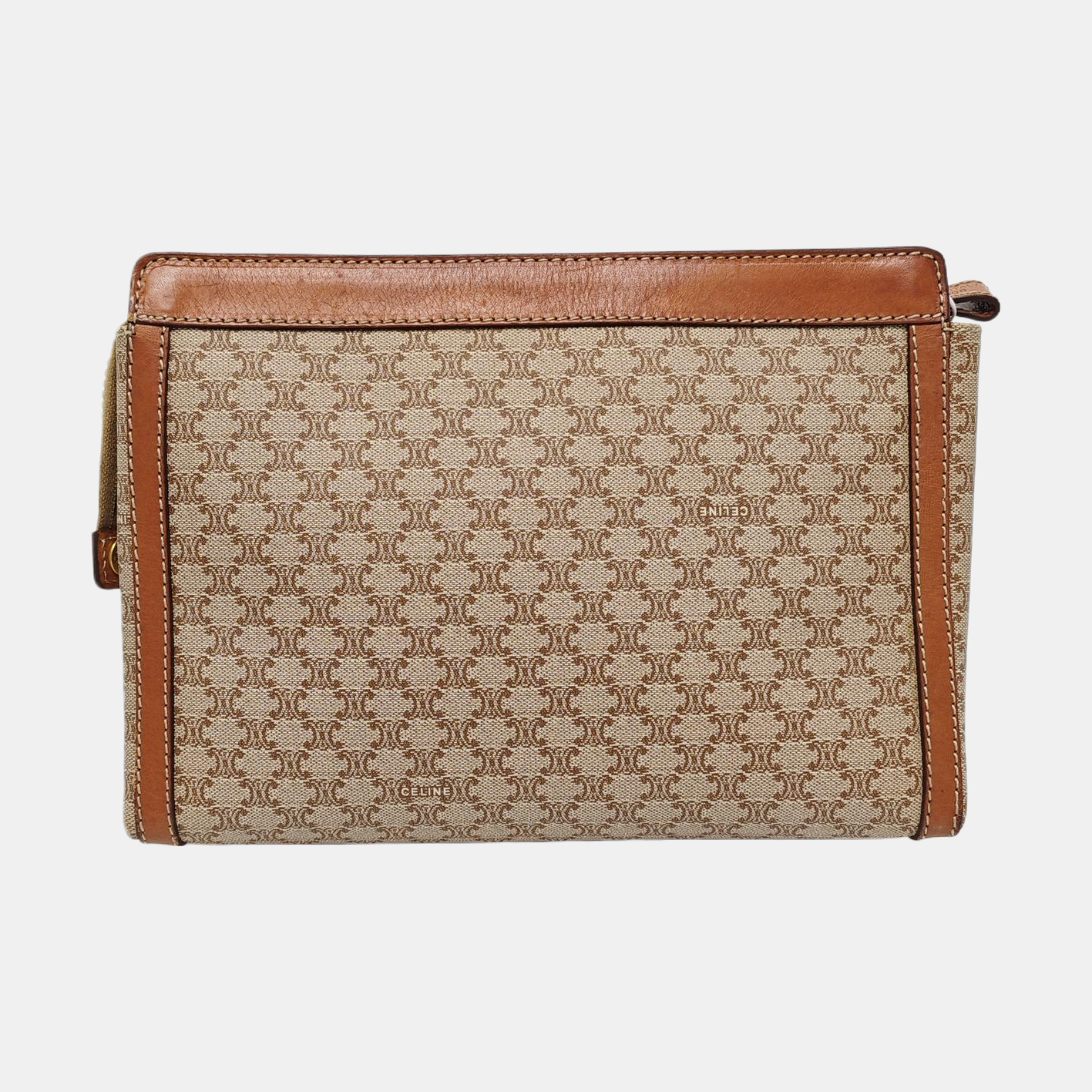 MACADAM CLUTCHES Coated Canvas Beige