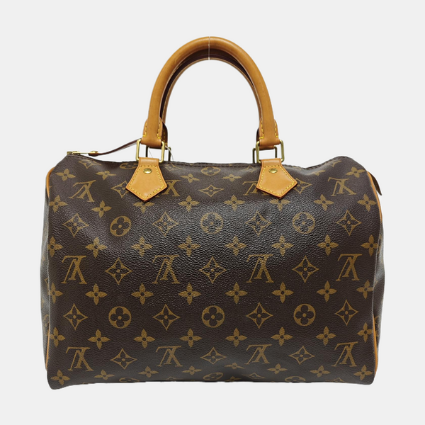 SPEEDY 30 Monogram Coated Canvas Brown