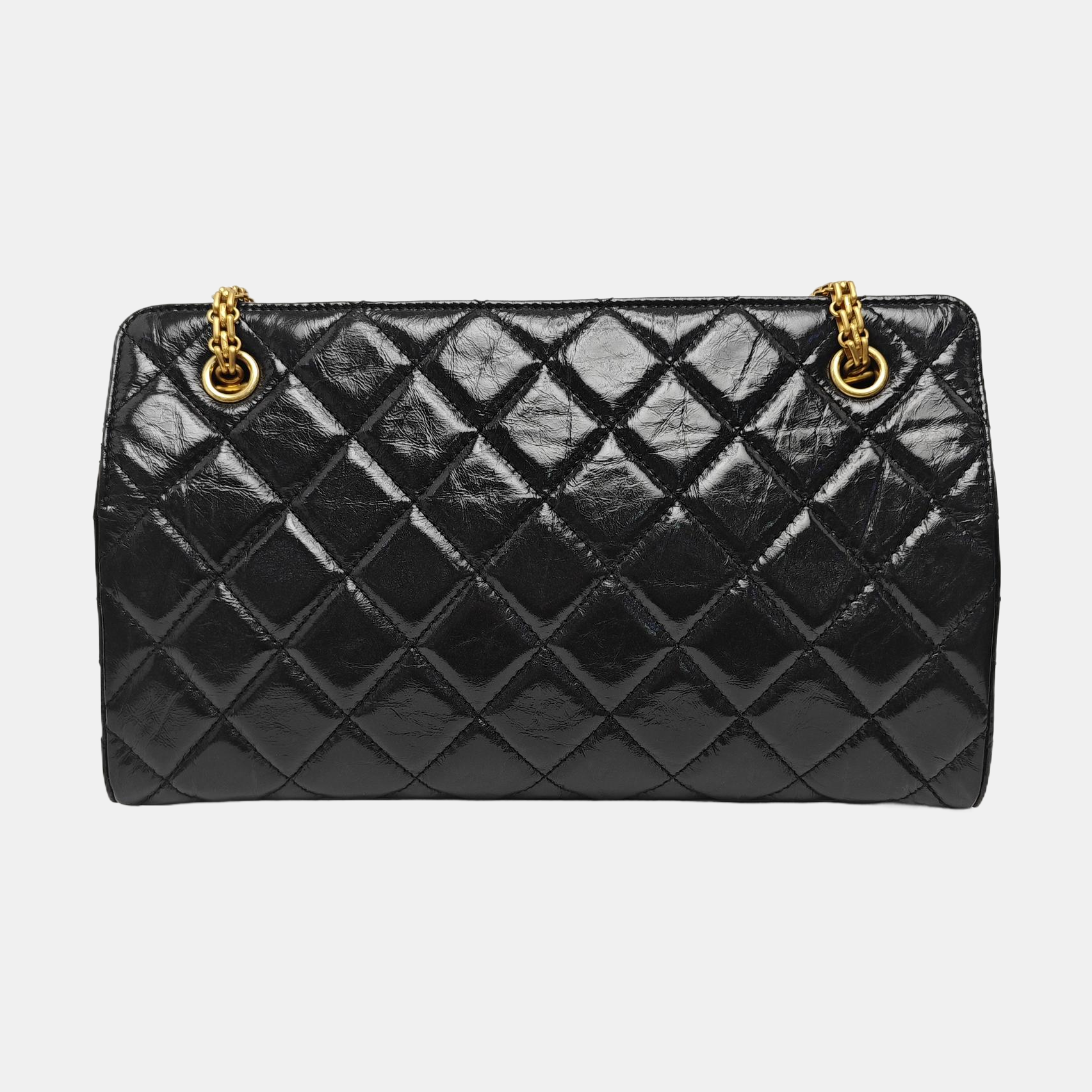 Quilted Calfskin Shoulder Bag Black