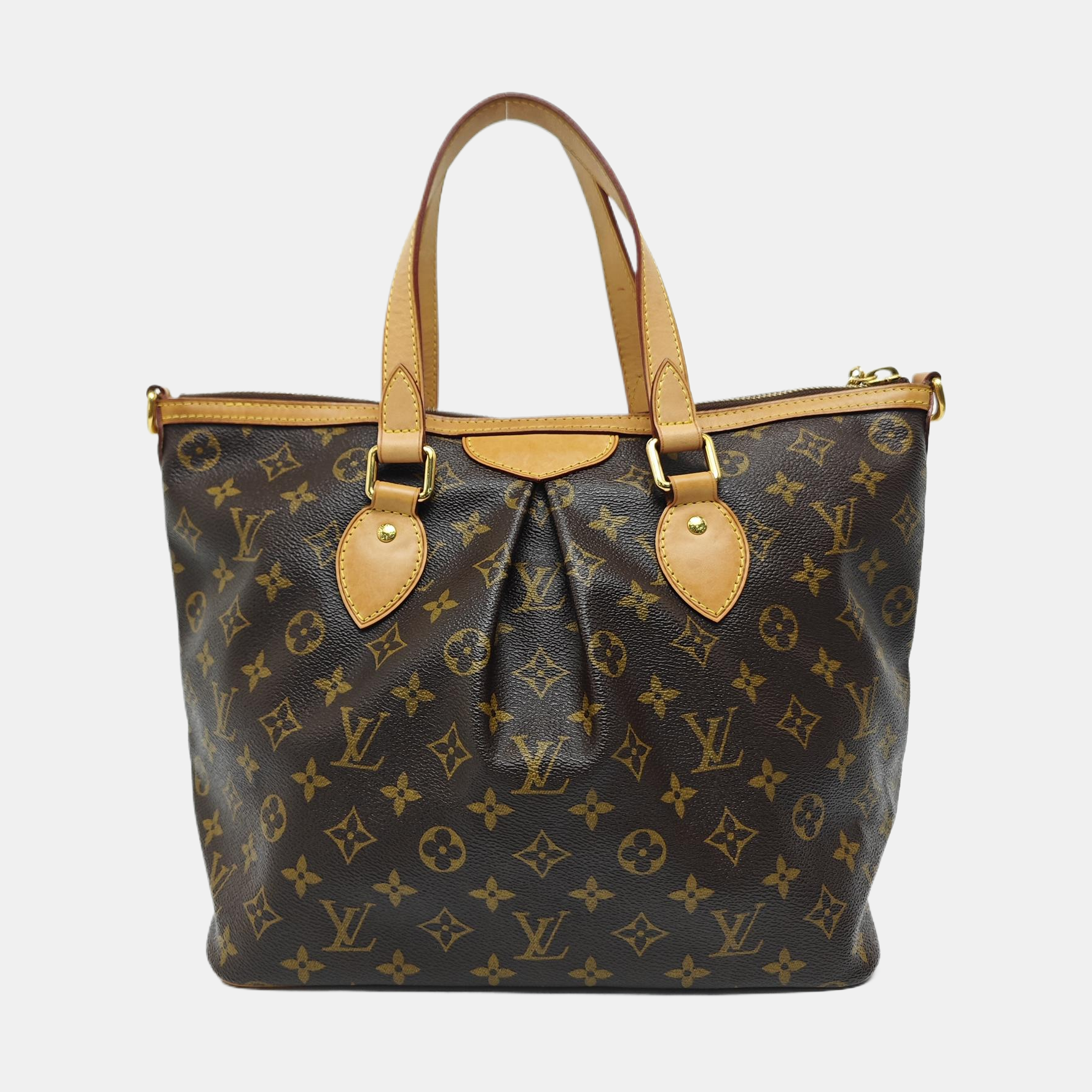 PALERMO PM Monogram Coated Canvas Brown
