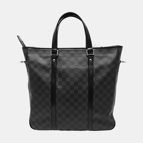 TADAO MM Damier Graphite Coated Canvas Gray