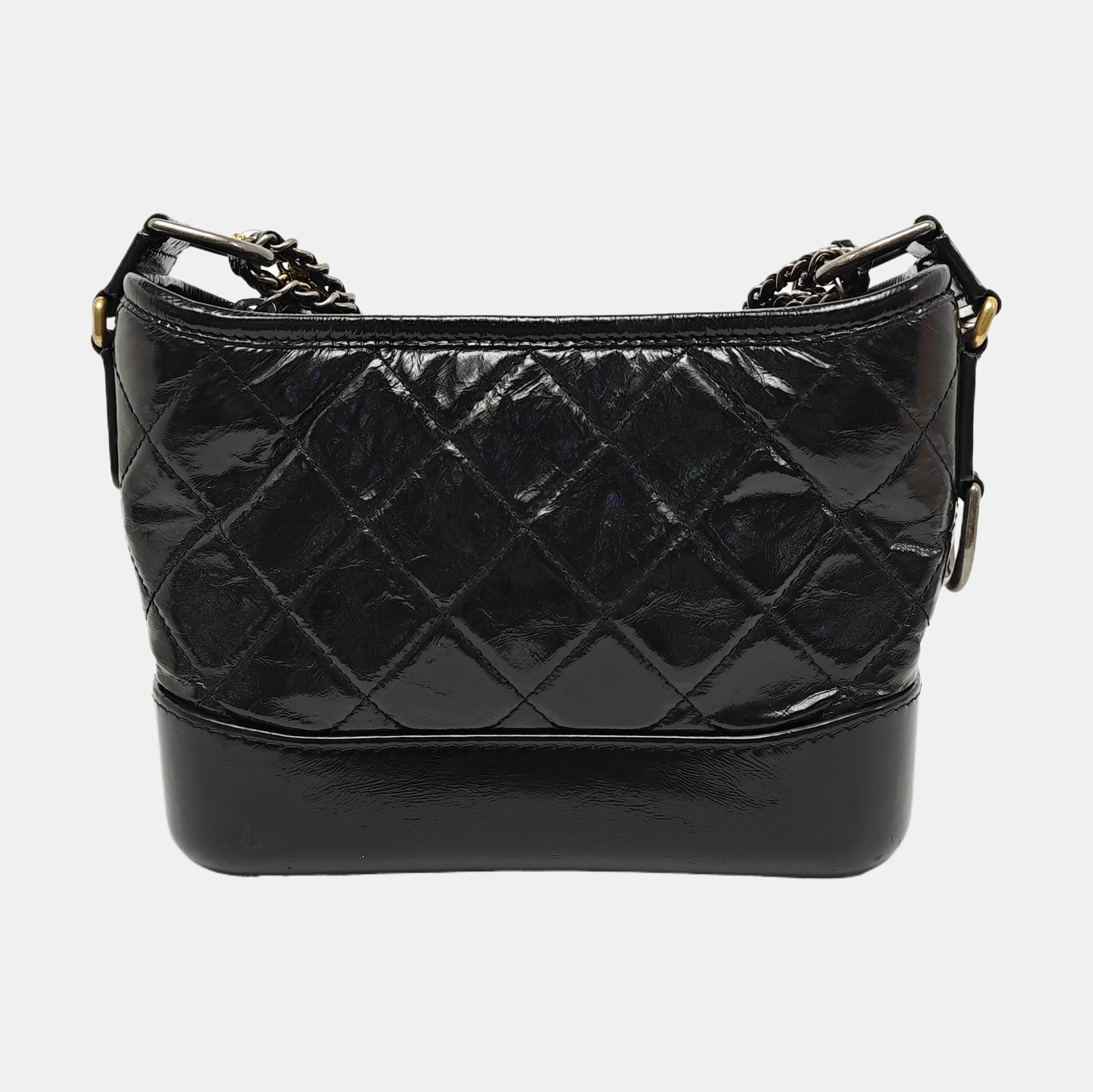 GABRIELLE Small Quilted Calfskin Black