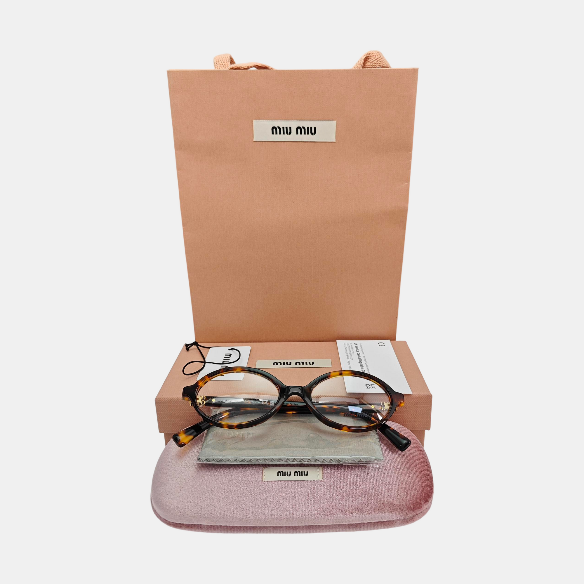 Synthetic Eyeglasses Brown
