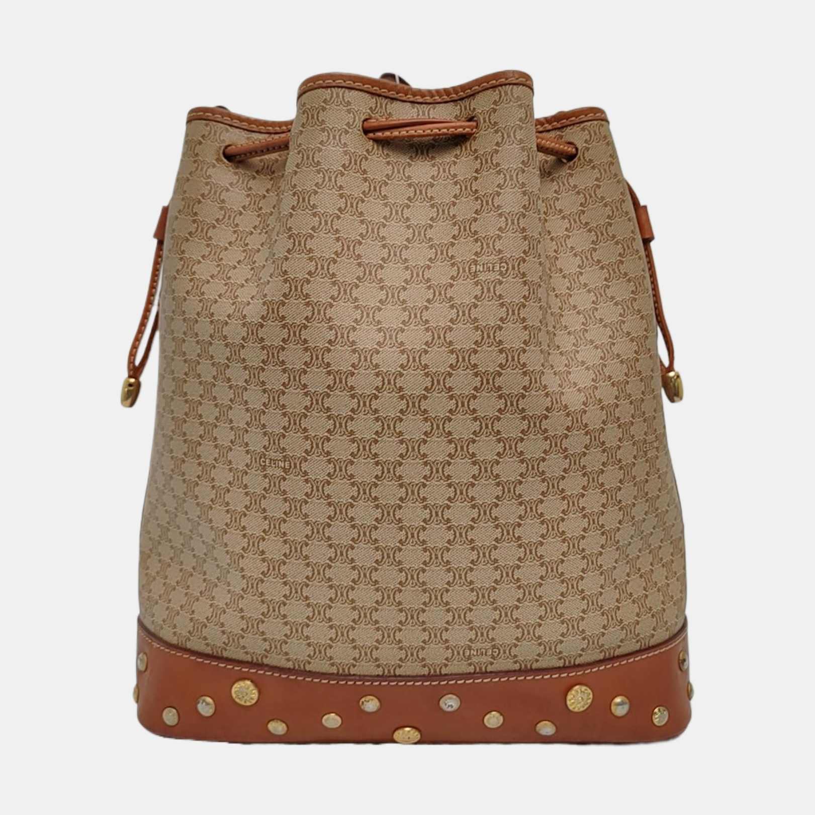 MACADAM BUCKET Coated Canvas Beige