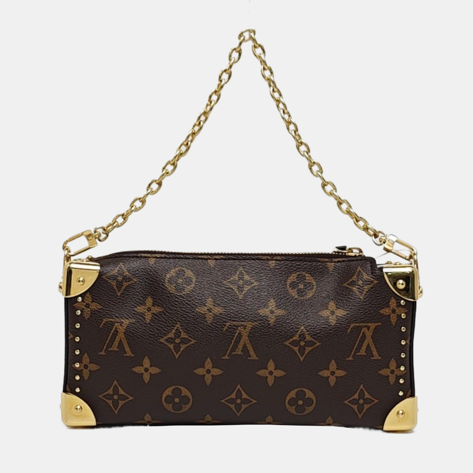 SLIM TRUNK Monogram Coated Canvas Brown