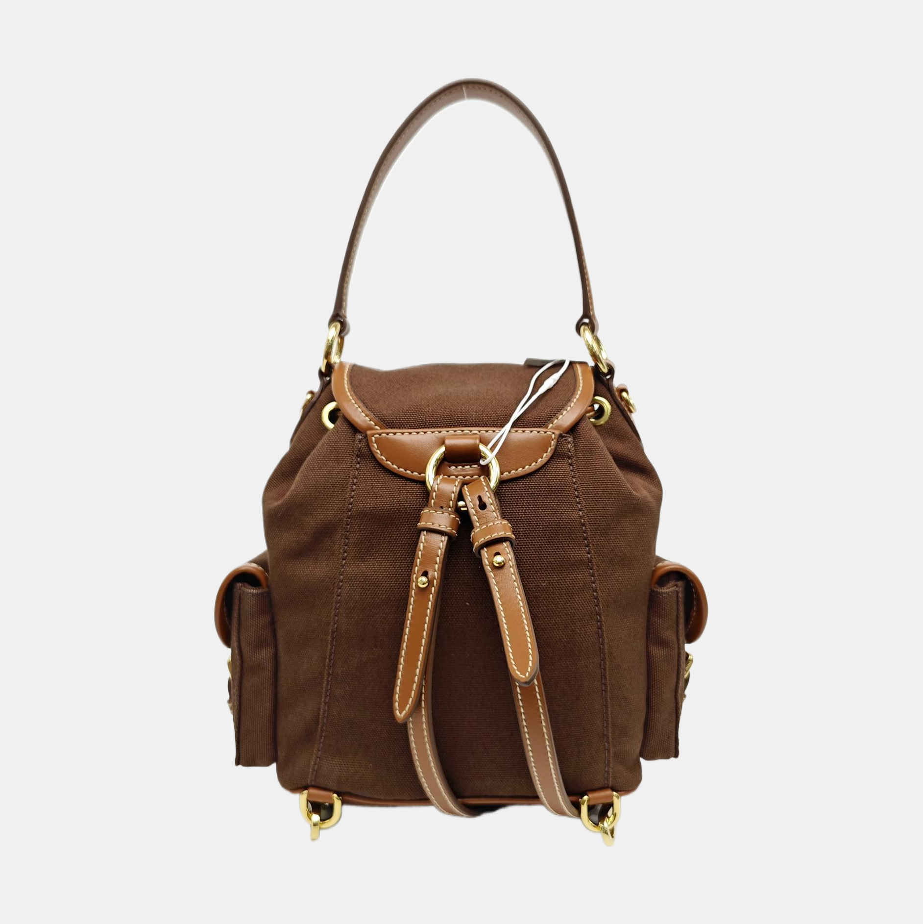 Fabric Backpack Brown