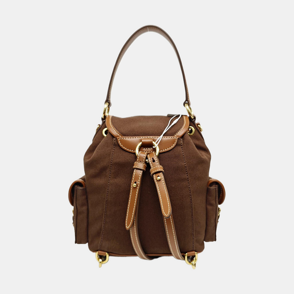 Fabric Backpack Brown