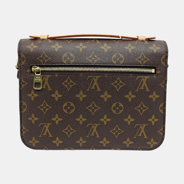 MÉTIS MM Monogram Coated Canvas Brown