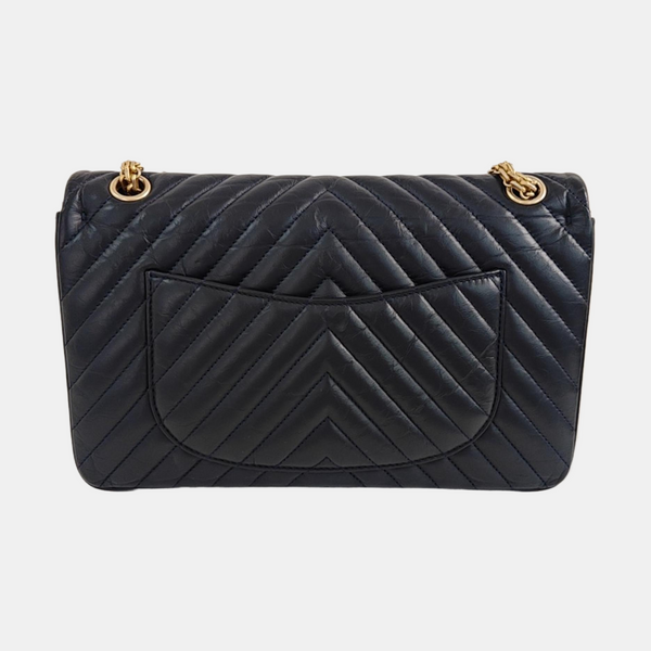 2.55 227 (jumbo) Quilted Calfskin Blue
