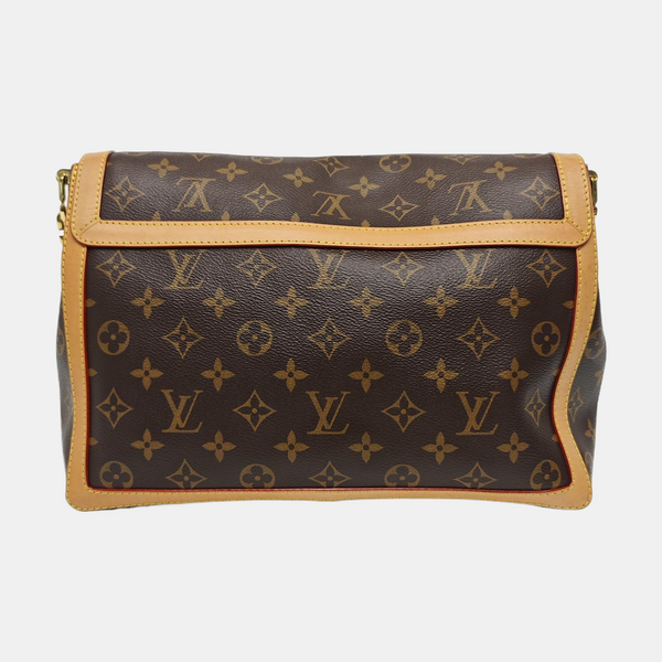 DAUPHINE GM Monogram Coated Canvas Brown