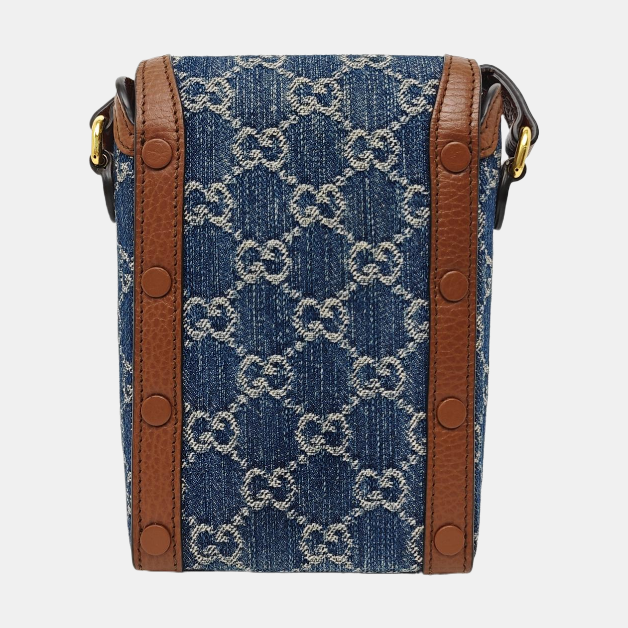 Horsebit 1955 Mini Monogram Denim Blue