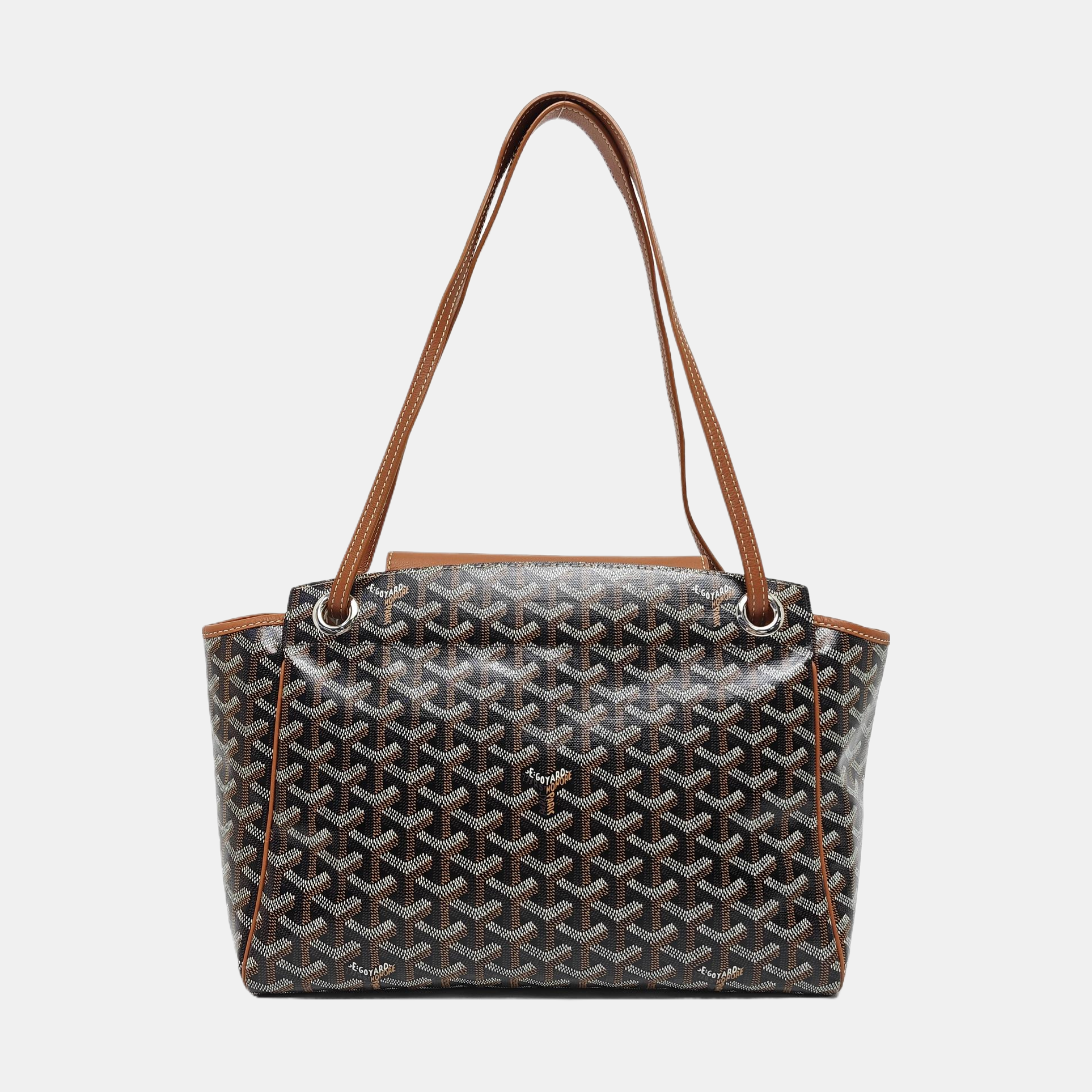 Rouette PM Coated Canvas Brown