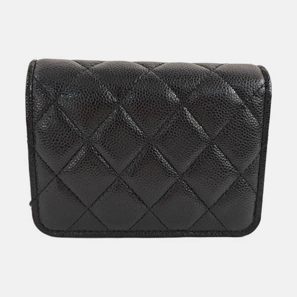 WOC Quilted Grained Calfskin Black