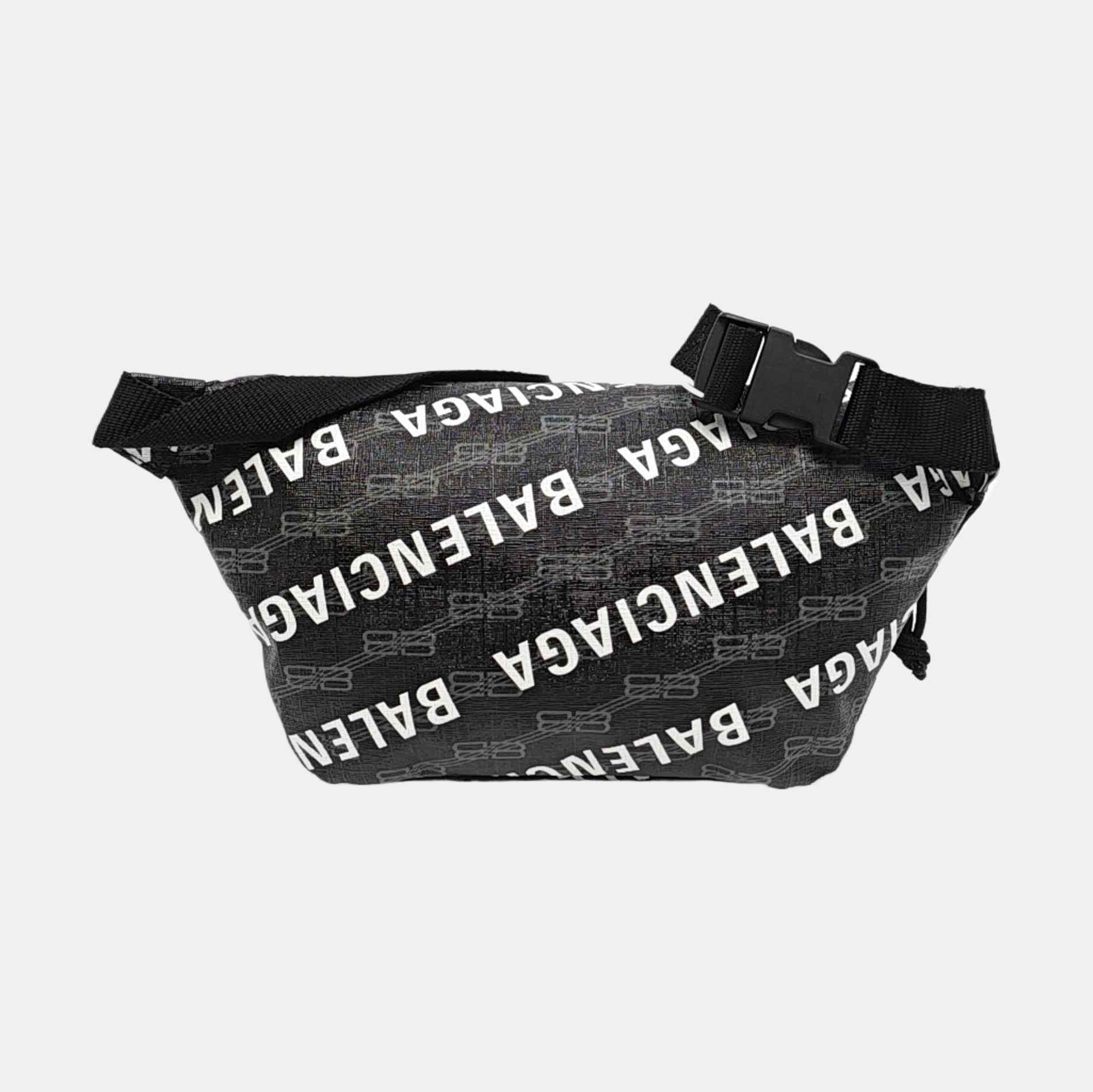 Coated Canvas Belt Bag Medium Black