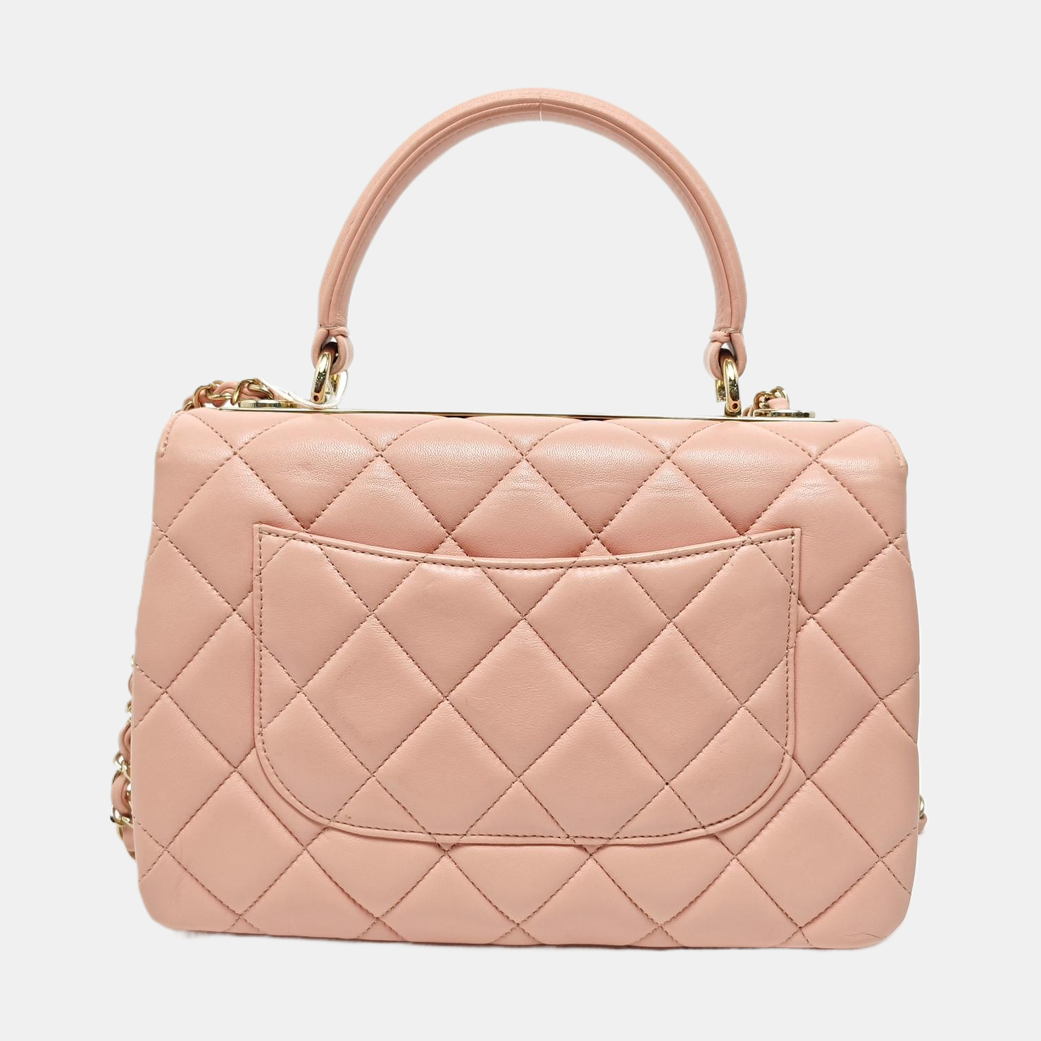 TRENDY CC Small Quilted Lambskin Pink