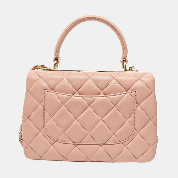 TRENDY CC Small Quilted Lambskin Pink