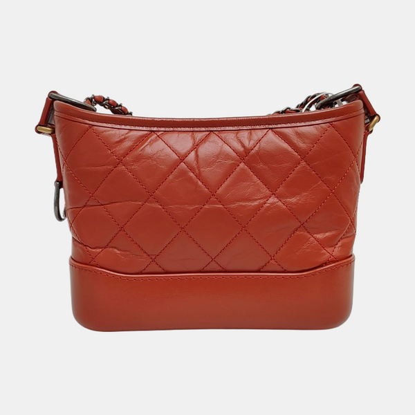 GABRIELLE Small Quilted Calfskin Red